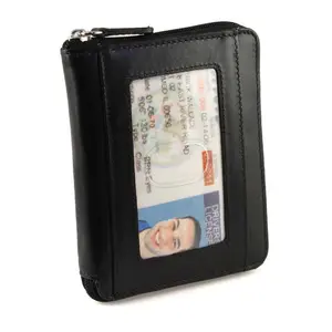 RFID Unisex Zip Around Wallet