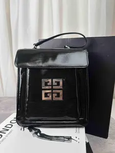 Pre-owned Givenchy As Shown Tote Bags 2 way handbag/shoulder bag in black cowhide leather MR15022026Z811