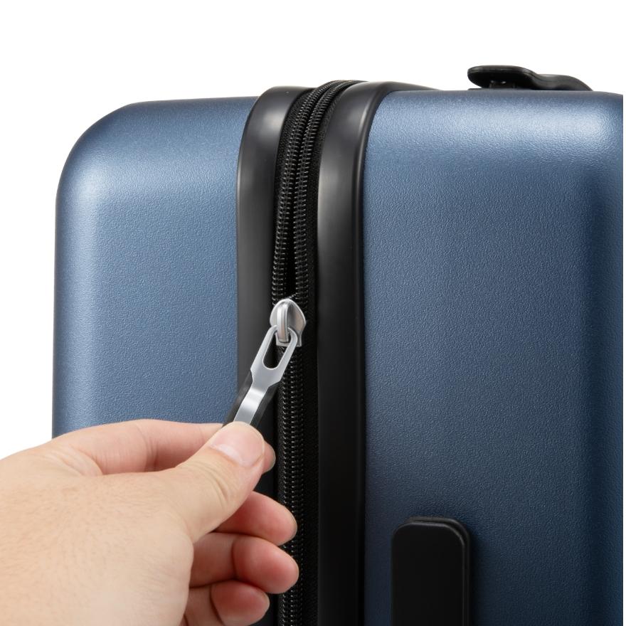 LUGGEX 20 Inch Carry On Luggage, Airline Approved, 100% PC Hard Shell Travel Suitcase with Smooth Spinner Wheels, TSA Lock, Blue