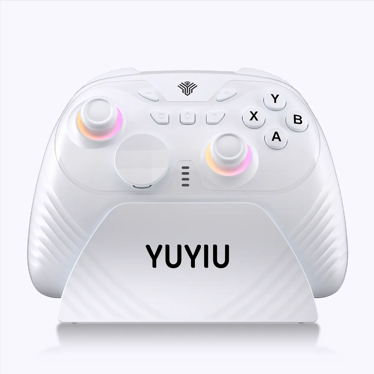 YUYIU Wind Chaser 3 Wireless Pro Controller for PC/Switch/Android V3 – 0 Deadzone Hall Effect Joysticks, Dual-Stage Triggers (Micro-Switch/Hall Linear), Macro & Turbo, Dual Vibration, Charging Dock, Replaceable D-Pad, 1000Hz Response