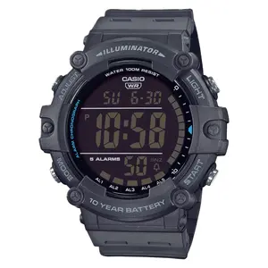 Casio Men’s Dark Gray Digital Watch with Black Dial - AE-1500WH-8BV