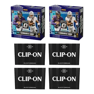 BREAK#667 THURSDAY  2025 Panini Donruss Optic Football Preferred Hobby (x2) + BlackTie Football Clip-On (x4) Pick Your Team (BS) 04/09/26 10:30 AM EST or RIP ON FILL
