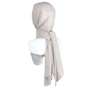 Whispering Breeze™ Crinkle Chiffon Hijab - Neutral Beige Linen