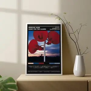 Depeche Mode Music for the Masses Album Art Poster Unframe Decor Room
