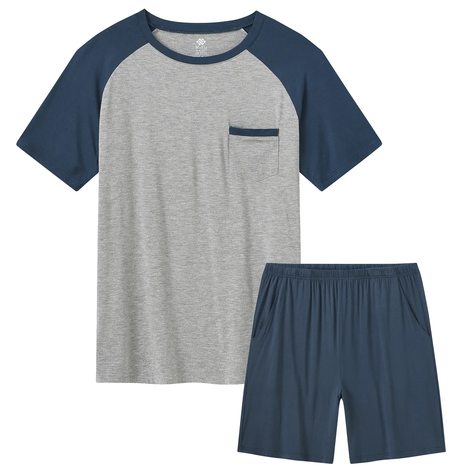 Royal Blue + Light Grey