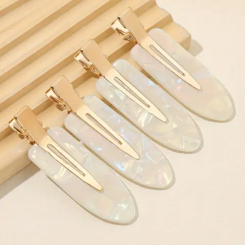 4pcs Women Hair Clips Set, Barrettes Hair Clips, Super Cute Clips, Cute Design for Daily Use & Makeup, Perfect for All Seasons, Stylish Accessory for Women, Cute Hair Accessories, Hair Decor