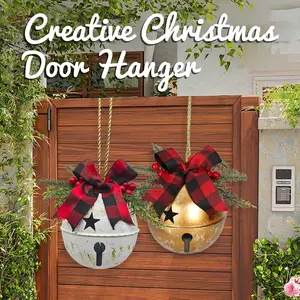 Christmas Metal Jingle Bells Bulk - 24PCS Vintage Brass & Gold Decorative Bells with Red Ribbon, Clear Sound Craft Bells for Christmas Tree Home Party Decoration, DIY Bag Pet Collar Pendant Holiday Supplies