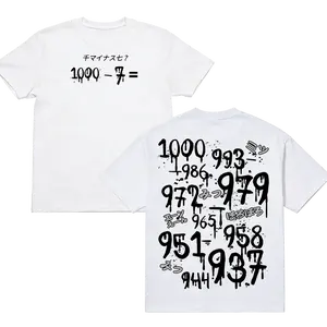 Kaneki Ken - Tokyo Ghoul Crew Neck Short Sleeve Anime Graphic Double-Printed Cotton T-Shirt Unisex Breathable Streatwear Casual Pure Color Tee