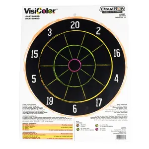 10-PACK Champion Dartboard VisiColor Target