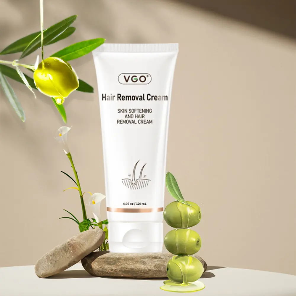 VGO Hair Removal Cream,Suitable for sensitive skin,Empowering Women & Men,long-lasting, back, armslegs, and armpits Body Care Cosmetic,Smooth, WaxGentle,ulike hair removal Jojoba Comfort bodyhairbleach