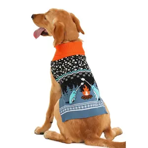 Narwhal Holiday Dog Sweater
