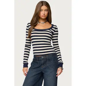 Rainey Striped Long Sleeve Top Rainey Striped Long Sleeve Top