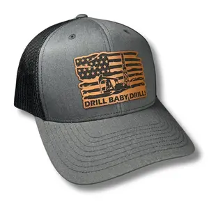 Drill Baby Drill American Flag Patch Hat