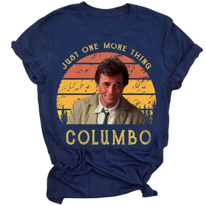 Just One More Thing T-Shirt – Columbo TV Show Graphic Tee Shirt for Fans