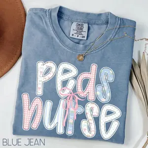 Comfort Colors Pediatric Nurse T-Shirt: Peds Nurse Gift
