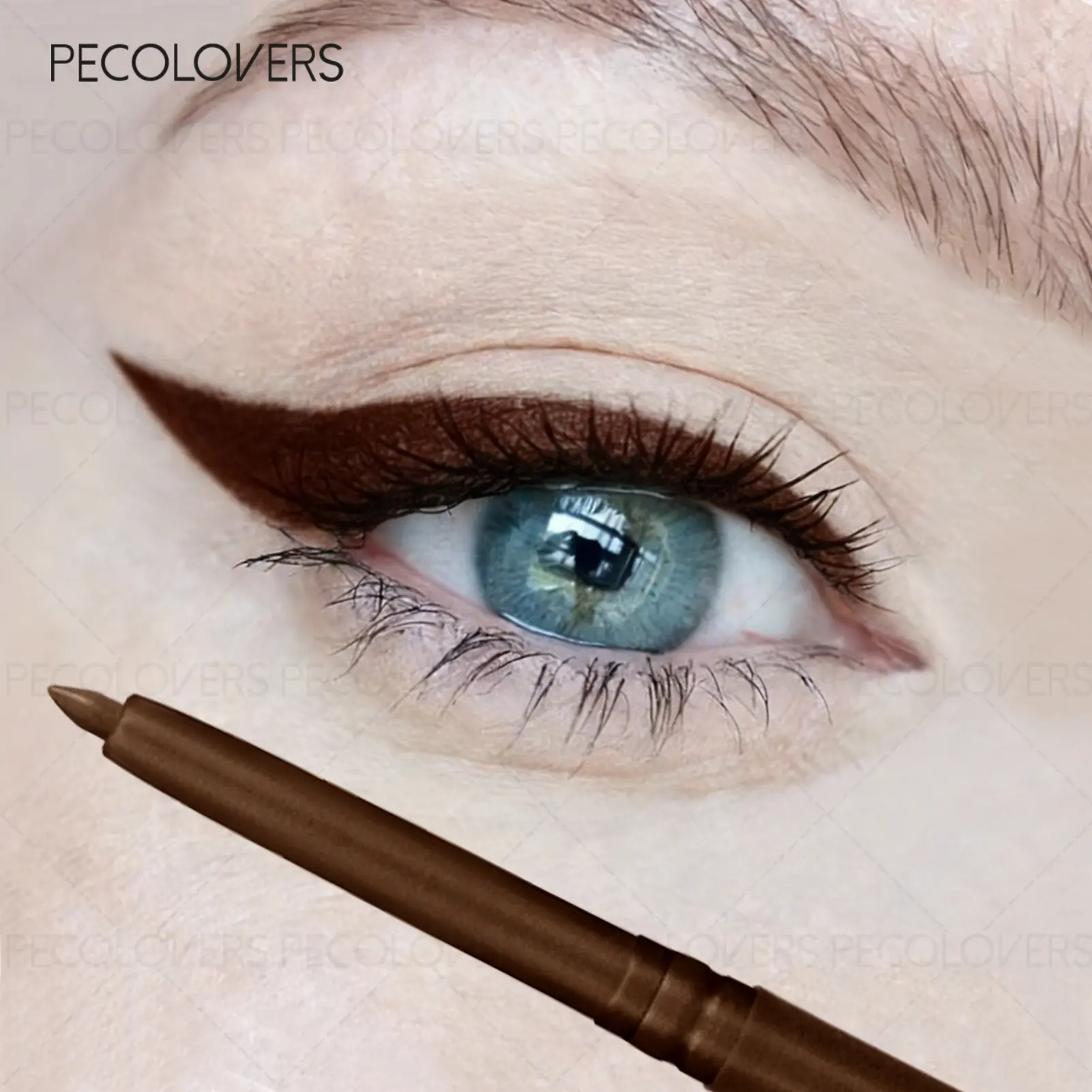 Colored Eyeliner Pencil, Deep Plum Brown, Creamy Texture Smudge-Proof, 12H Wear for Daily Use, Forest Green Stardust Brown Glazed Dark Green Klein Blue