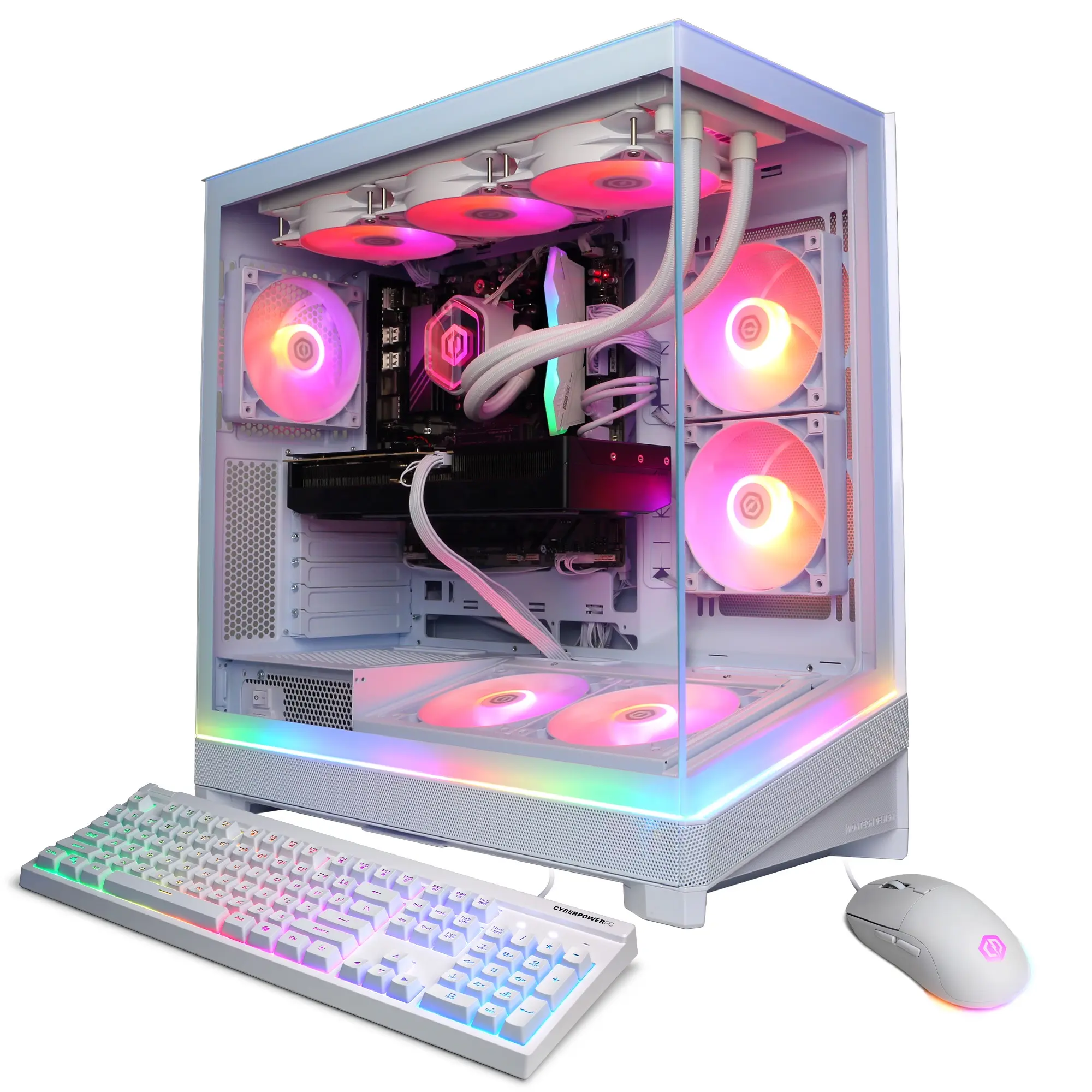 CyberPowerPC SLCAI10600CPG Gaming Desktop PC, AMD Ryzen 7 9850X3D, 32GB DDR5, GeForce RTX 5070 Ti 16GB, 2TB PCIe 4.0 NVMe SSD, WiFi/BT, RGB Gaming Keyboard/Mouse & Windows 11 Home