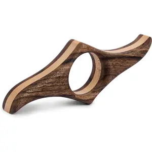 Wooden Book Page Holder -  Walnut Thumb Book Accessories - Reading Gadget to Read in Bed - Gifts for Book Lovers, Avid Readers, Bookworms, Librarians - Bookmark (Small)