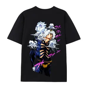 A T-shirt themed after "Weather Report" from *JoJo's Bizarre Adventure*, and his Stand, also named "Weather Report." Made in the USA | Premium 100% Cotton Streetwear T-shirt | Relaxed Fit