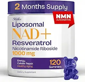 NAD+ Supplement with Resveratrol, Liposomal NAD Gummies 1000 mg