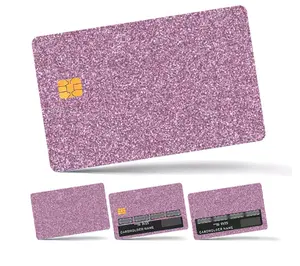 Credit Card Sticker Set - Pink Glitter Credit Card Stickers Poker Protection Decoration Royal Flush