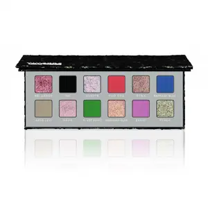 Vivette Limited Edition Eyeshadow Palette - 4 High Pearl Multichromes, 2 Shimmers, 6 Matte Shades - Vegan, Glitter Free, Upcycled Materials - Magnetic Palette with Removable Pans