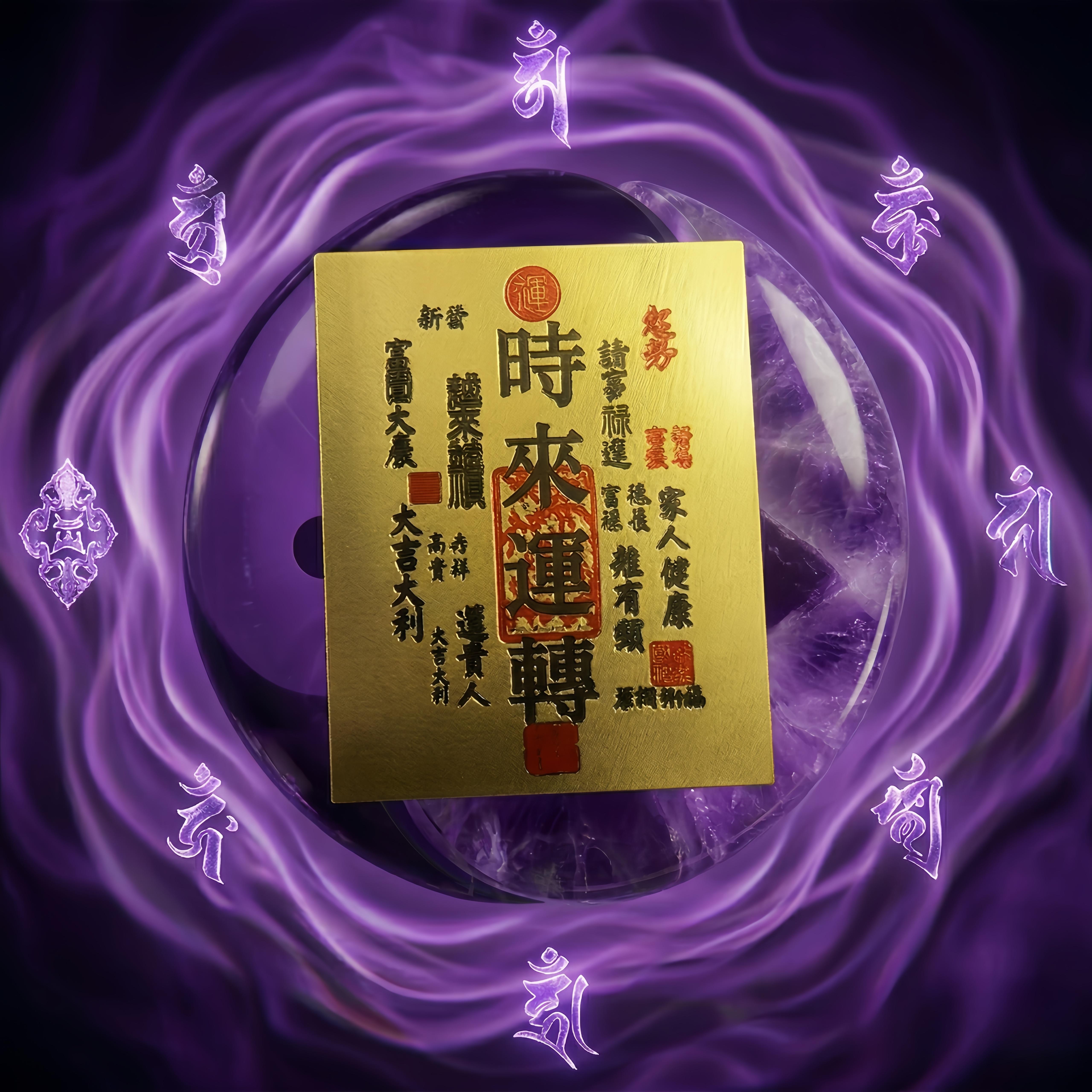 Taoist Consecrated Magic Talisman, Evil Dispelling Protection Blessing Paper