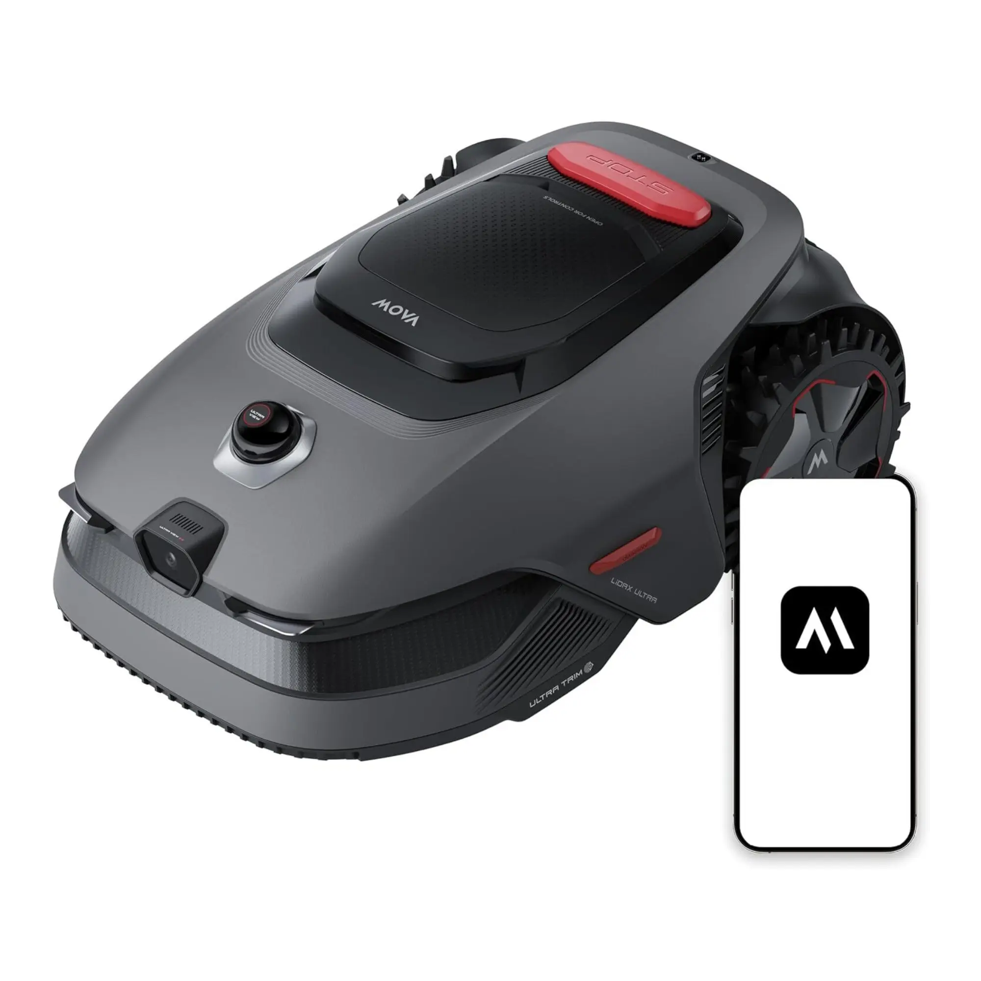 MOVA LiDAX Ultra 1000 Robot Lawn Mower for Garden - 360 3D LiDAR, AI Vision Auto-Mapping, Wireless, 2-Inch Edge Precision, 1.2in-3.9in Height Adjustment, 24/7 After-Sales Service