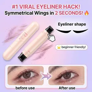 Rotating Eyeliner Stamp Pen – Dual-Head Design with Wing Stamp, Quick-Dry, Long-Lasting, Smudge-Proof for Easy Cat Eye, Sharp Winged Lines & All-Day Makeup Wear - Beginner Friendly Everyday Makeup Tool for Women, Women's cosmetics, Makeup tools