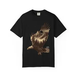 Eagle Wings T-shirt, Unisex Tee, Bird Lover Gift, Inspirational Shirt, Flight Theme Top, LST Heart Line Collection