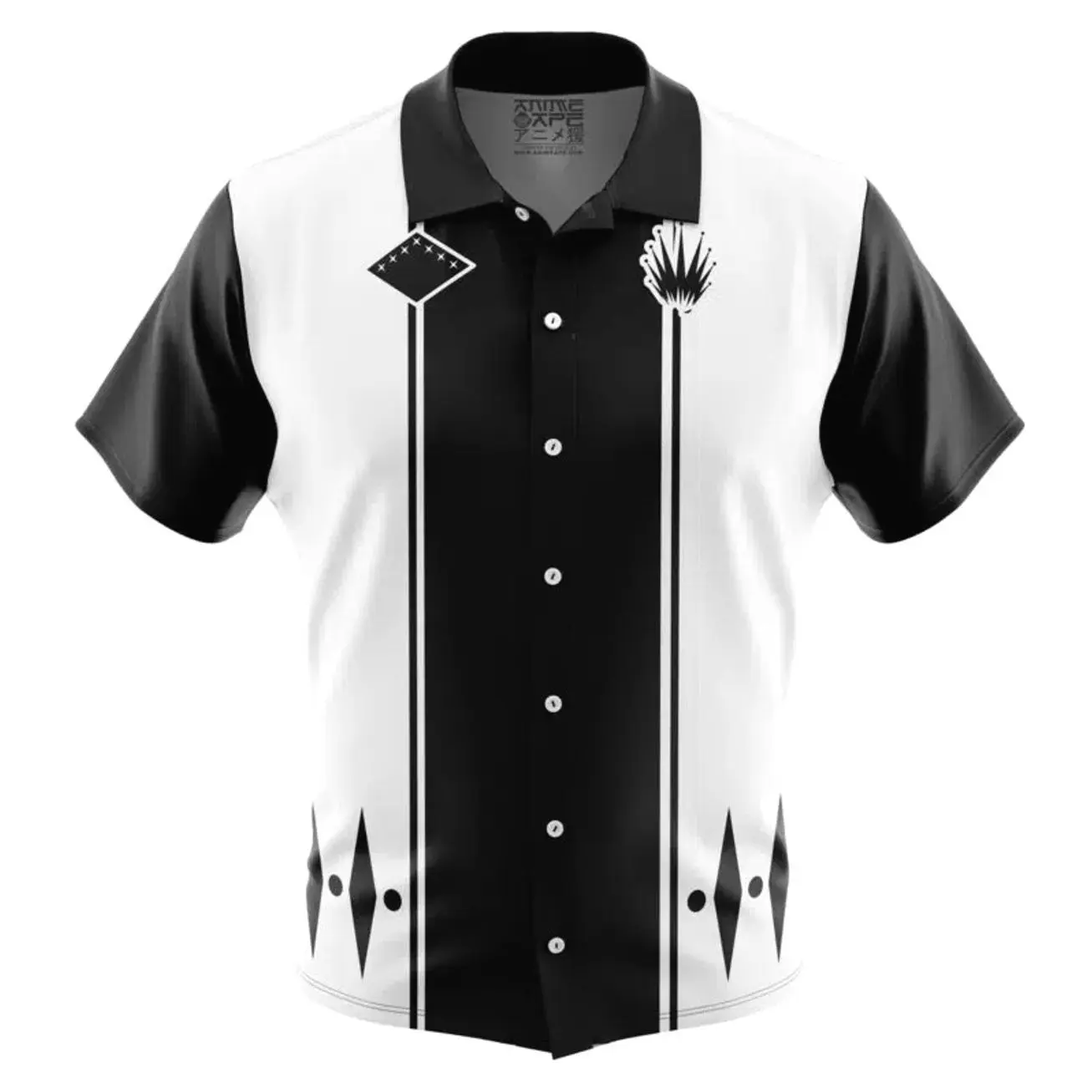 Zaraki Kenpachi Bleach Button Up Hawaiian Shirt