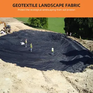 Heavy-Duty Geotextile Landscape Fabric - 6oz PP Material, 350N Tensile, 440N Load Erosion Control & Drainage for Driveway Stabilization, Landscaping