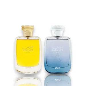 Rasasi Hawas For Her + Hawas Ice Bundle Pack, Unisex Eau De Parfum, 3.4 fl oz (100 ml) with Floral Mix, Sweet & Wood Notes, Multi-Pack Fragrance