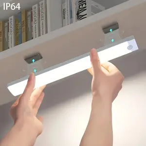 Motion Sensor LED Cabinet Light: 3.94" - 19.69" Range, USB Charging, Magnetic, White & Warm White Light for Kitchen, Wardrobe, Bookcase, Under Cabinet, Night Light, Bedroom, Corridor, RV Lighting