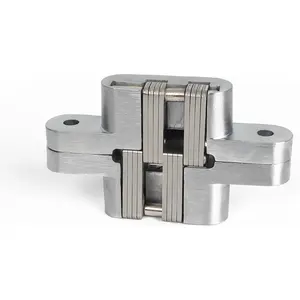 2-Pack Easy-Install Concealed Hinges  180? Opening Angle Heavy Duty Zinc Alloy  Door Hinge for Kitchen/ Bathroom Doors ()