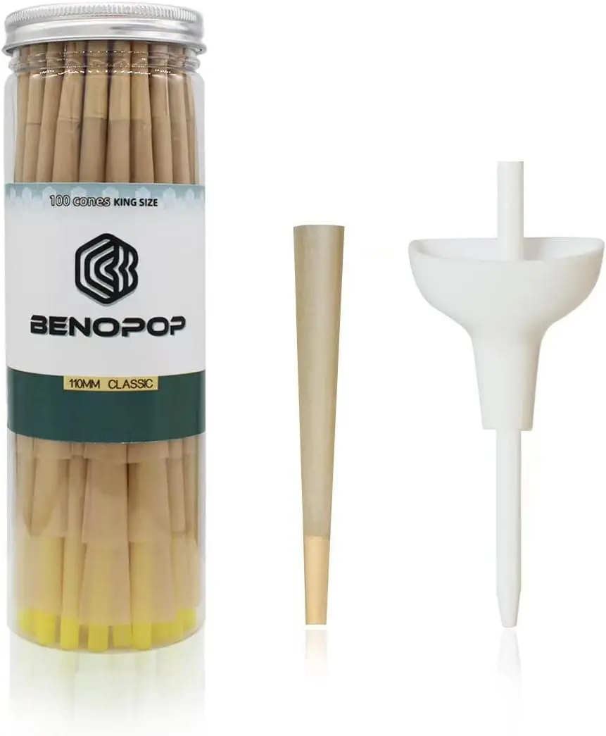 100-Count Disposable Natural Plant Fiber Paper Cones (110mm), Mini Storage Packaging Sleeves for Party Favors – Abrasive & Finishing Hardware Tool Accessories