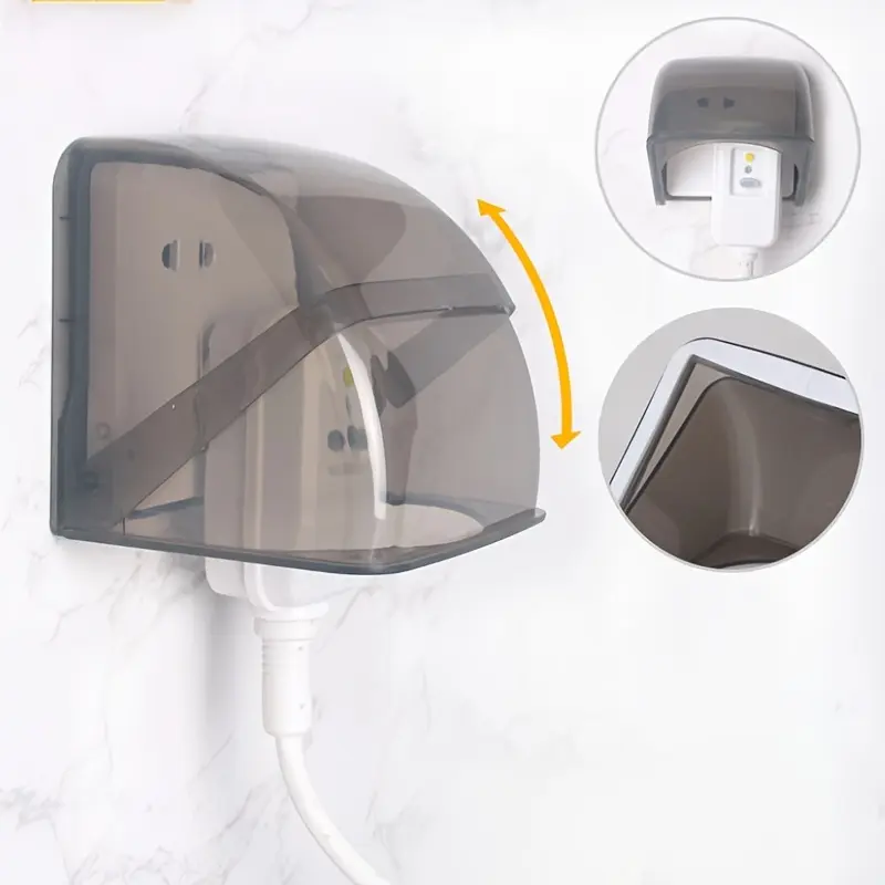 1/2pcs High-Quality Outdoor Socket Waterproof Cover - Durable ABS, Rainproof Electric Plug Protector for Yard Safety