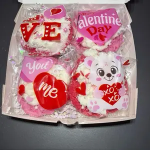Sweet-Heart Iced Cookie Wax Melts - Valentine's Day Edition with Adorable Designs and Heart-Shaped Elements