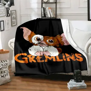 Gremlins 04 patterned printed blanket, a blanket for the living room, bedroom, office and lunch break, a portable blanket suitable for all four seasons, a holiday gift for family and friends, and a Christmas de
