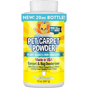 Carpet Deodorizer  - Dry Pet Smell Eliminator &  Odor Remover - Loosens  & Dirt - -Based Room Freshener for Vacuuming  -  Laundry (Pack of 1)