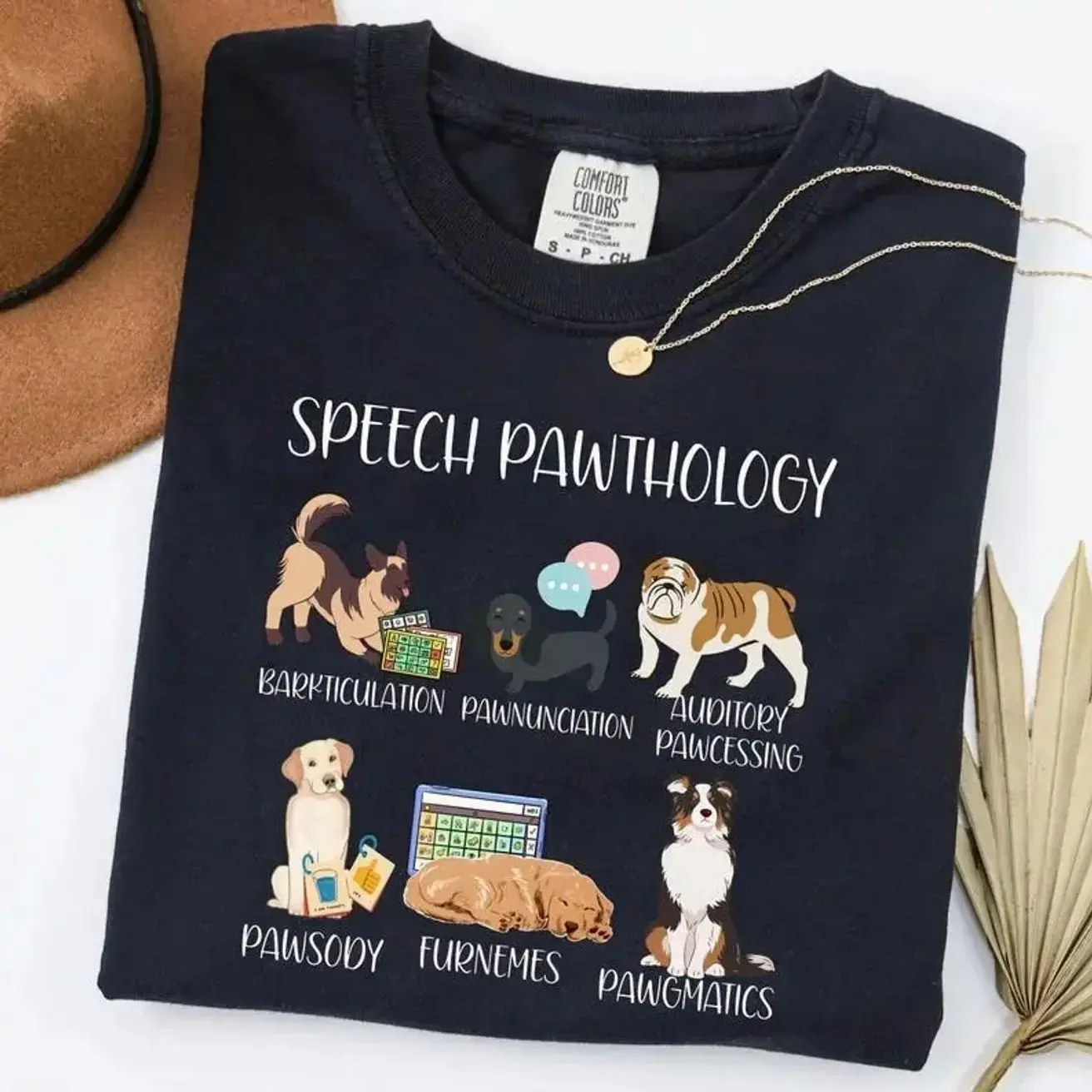 Comfort Colors Speech Pathology Funny Dogs TShirt, Speech Therapy Dogs Crewneck, Speech Pathologist Gift, Comfort Colors Graphic Tee, Casual Outfit, Vintage Wash Shirt, Comfortable Menswear & Womenswear Top, May1