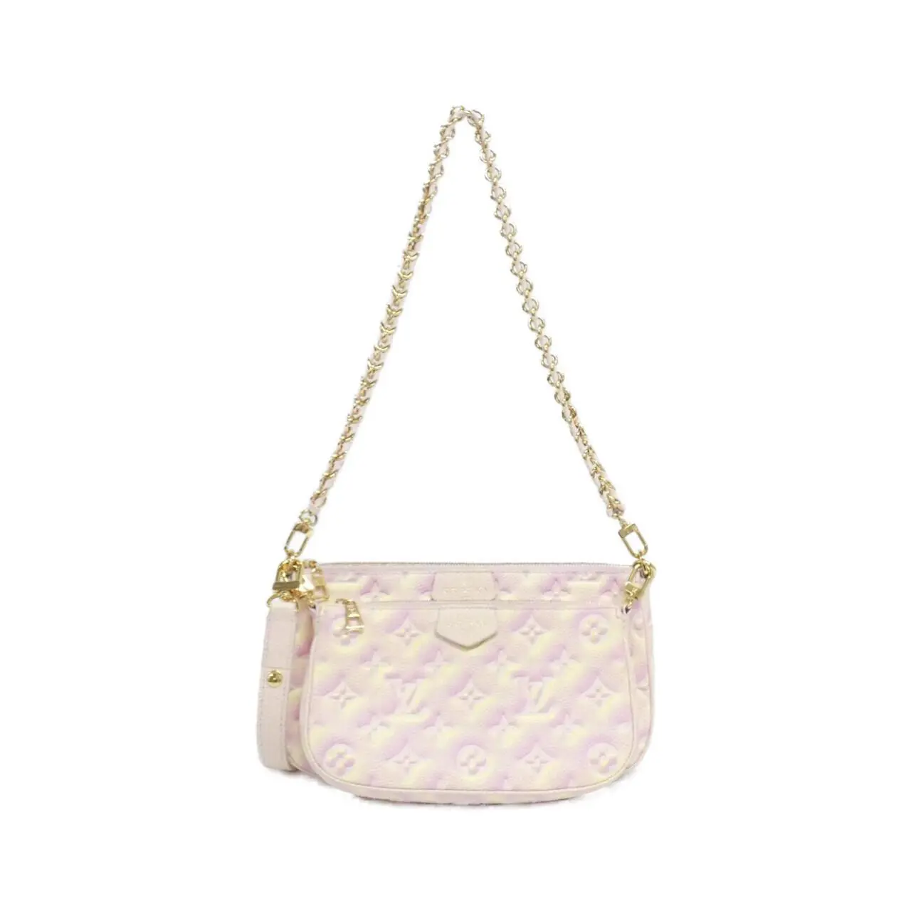 Pre-owned Louis Vuitton Calfskin Shoulder Bags Multi Pochette Accessoires Monogram Empreinte Shoulder Bag