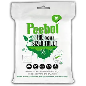 by SHEWEE – The Pocket-Sized Toilet – Rapidly Turns 1L of Urine into an Odourless & Solid Gel.Made in the UK, Disposable Urinal Bag for Everyone.Festival, Camping, Car & Travelling Essentials