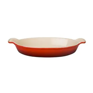 Le Creuset 1.7 Qt. Oval Heritage Au Gratin Dish | Cerise/Cherry Red