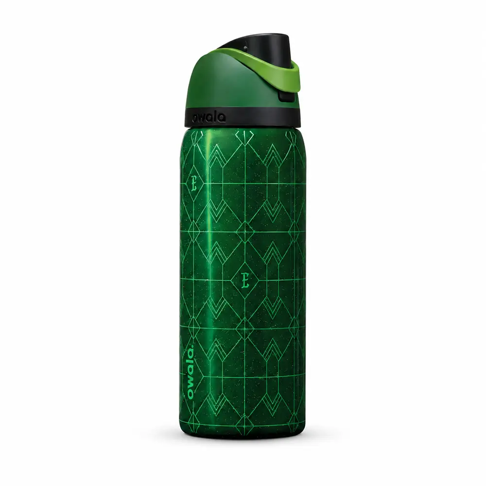 Owala “Elphaba” 32oz FreeSip Stainless Steel Water Bottle – Emerald Green Special Edition Insulated Bottle with Built-In Straw