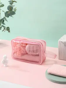 Clear Makeup Bag, Large Capacity Travel Toiletry Bag, Waterproof Storage Bag, Zipper Makeup Organizer Pouch, Versatile Storage Bag for Travel, Outing, Makeup Containers, Cosmetic Bag