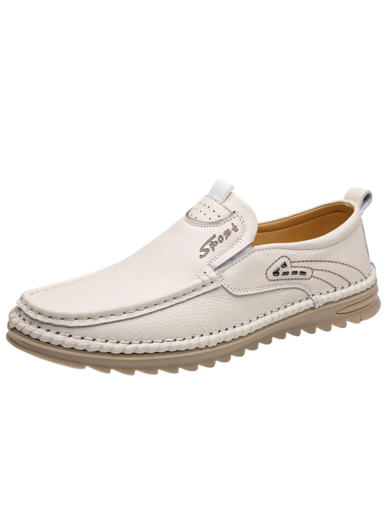Men's Soft Leather Driving Shoes Walking Shoes Comfortable Flat Exquisite Appearance Loafers for All-Day Wear Footwear