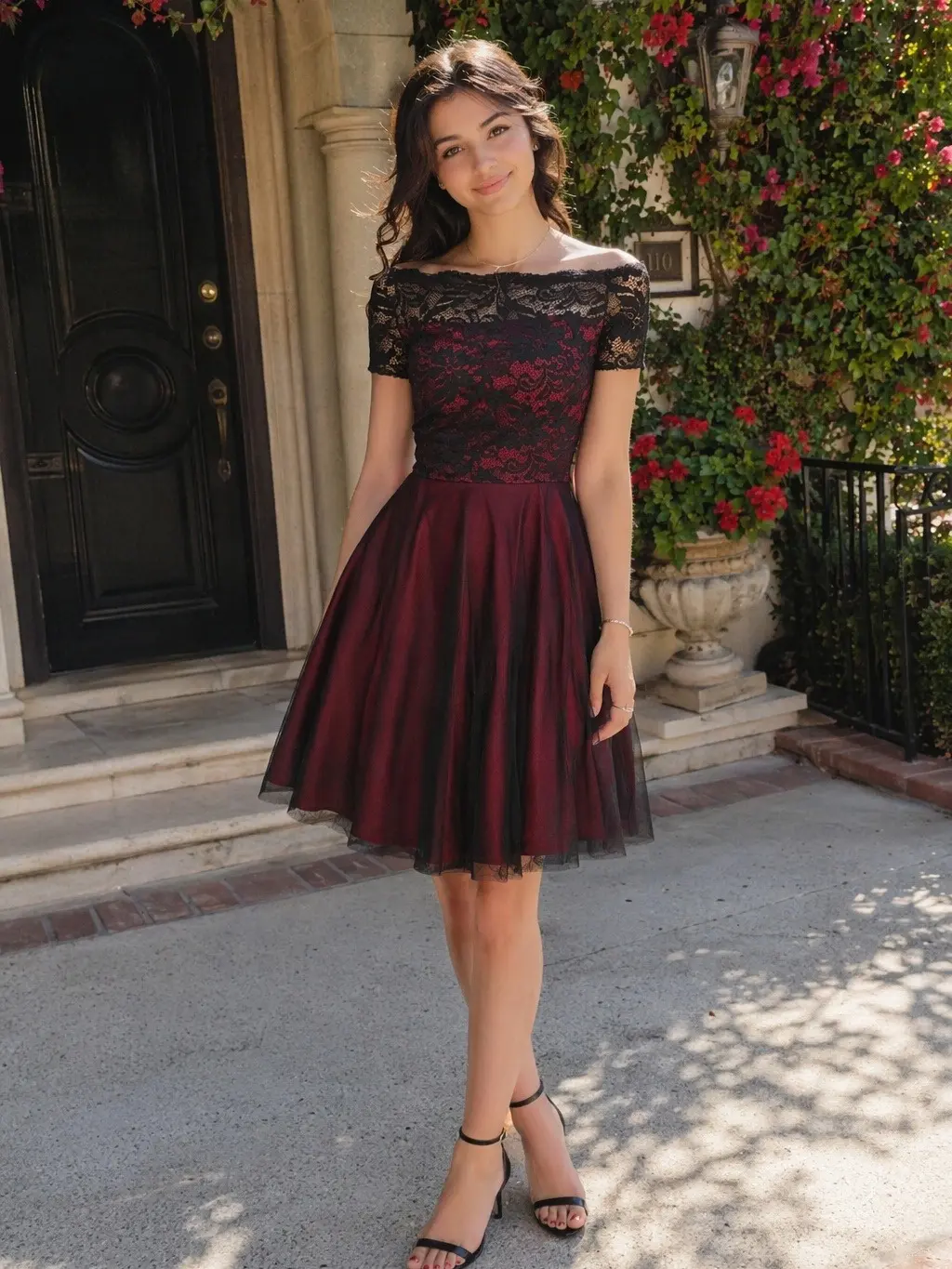 sweetheart neckline a line dress Romantic Floral Lace A-Line Wedding Gown
