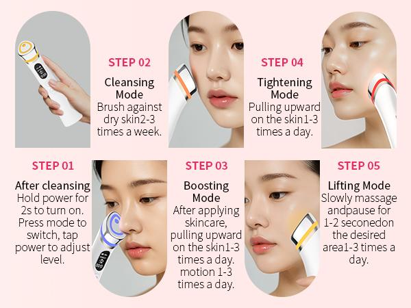 8-in-1 Face Lift Device – LED Light Therapy, Skin Tightening & Anti-Aging Facial Massager