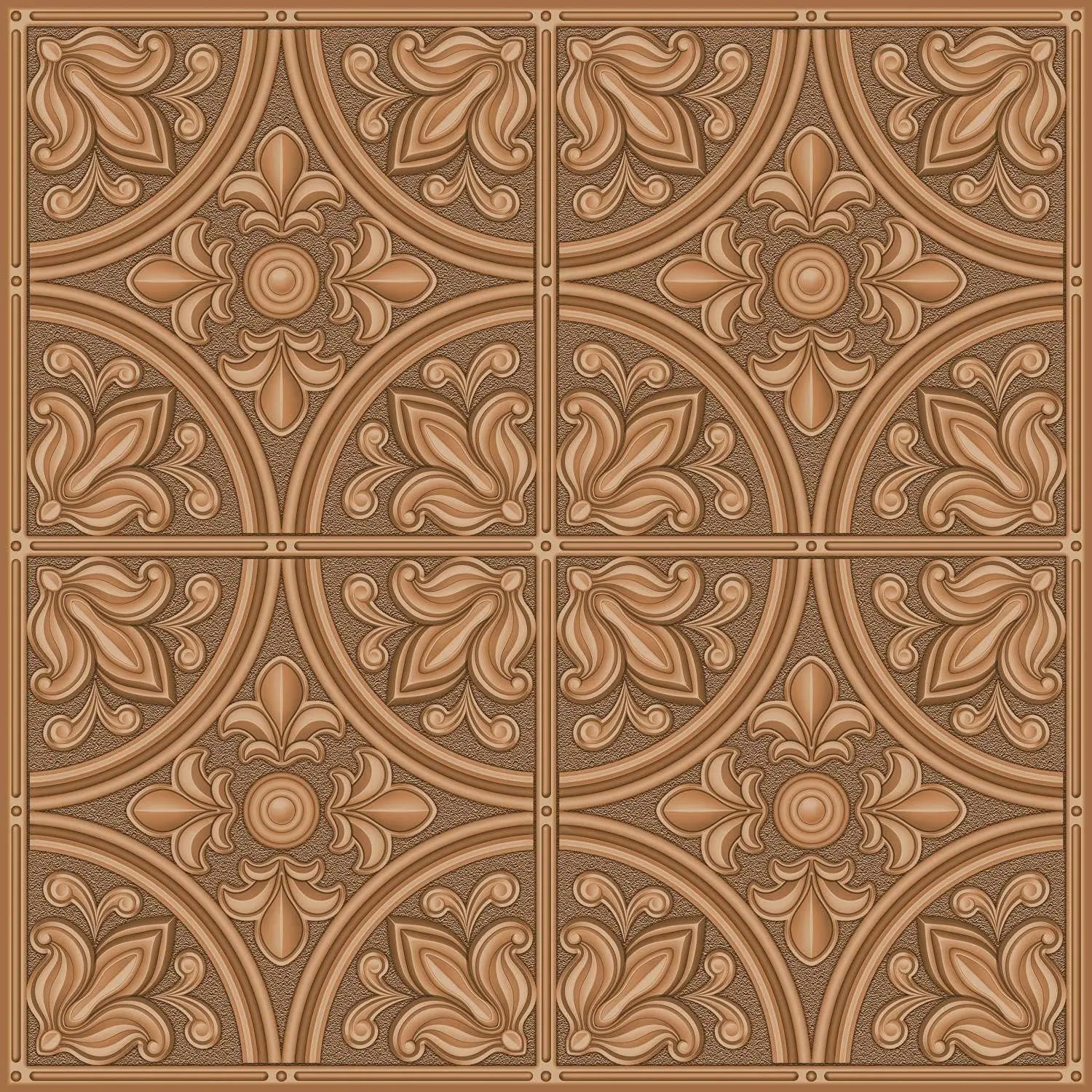 RoomMates StickTiles Copper Tin Peel and Stick Tile Backsplash